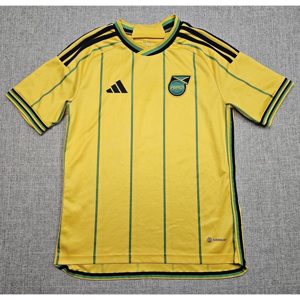 Jamaica National Team Jersey Boys 14 Yellow Soccer Football Adidas Wales Bonner